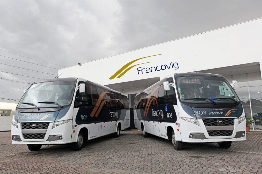 PR: Volare fornece 3 novos ônibus para a Francovig Transportes 2 Secco Comunicação 1