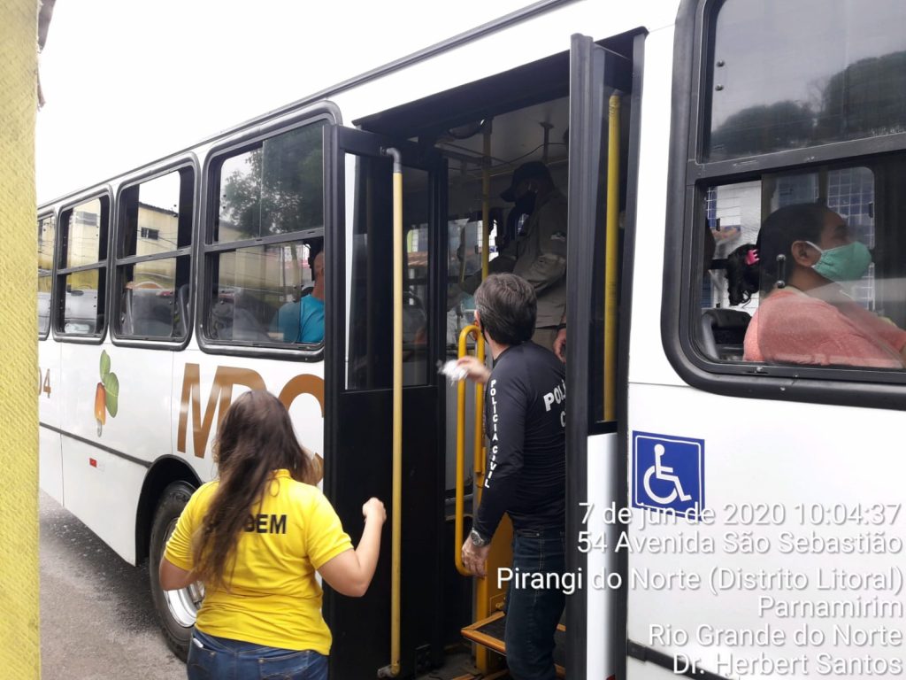 Prefeitura de Parnamirim e Polícia Civil constatam que Viação MDC cumpre normas do decreto estadual para operação do transporte 4 WhatsApp Image 2020 06 07 at 13.33.47