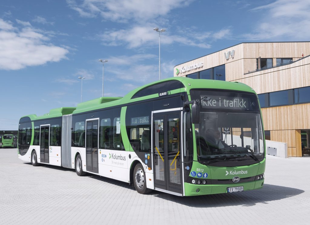 BYD 18 metre articulated eBusnoruega BYD Brasil