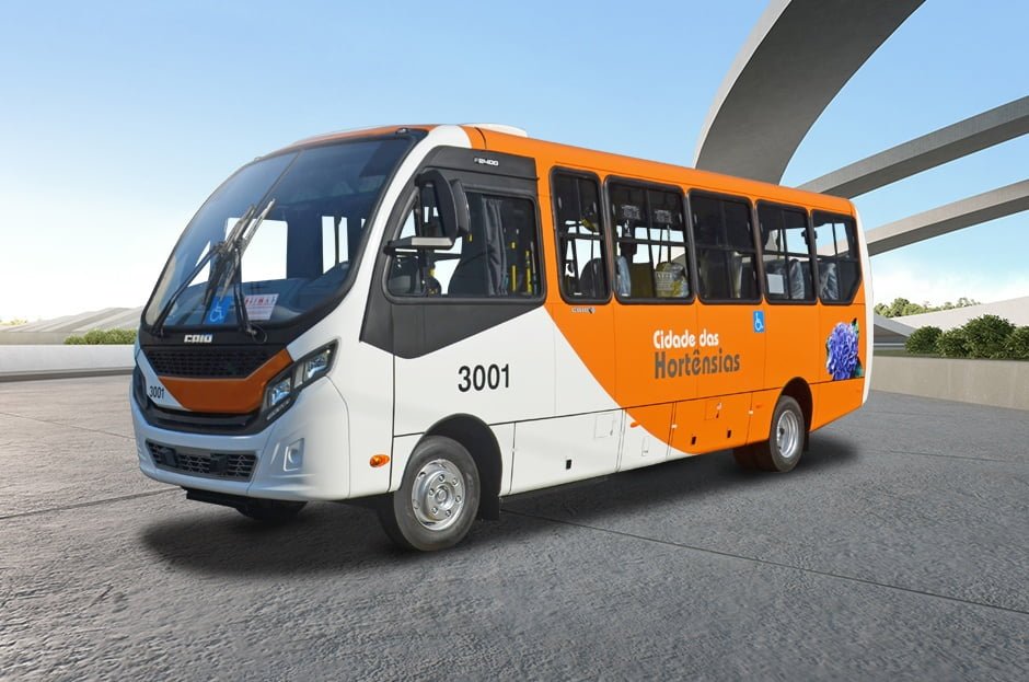 RJ: Caio entrega dois micro-ônibus na versão urbana com new face para Petrópolis 2 33597 SITE Caio