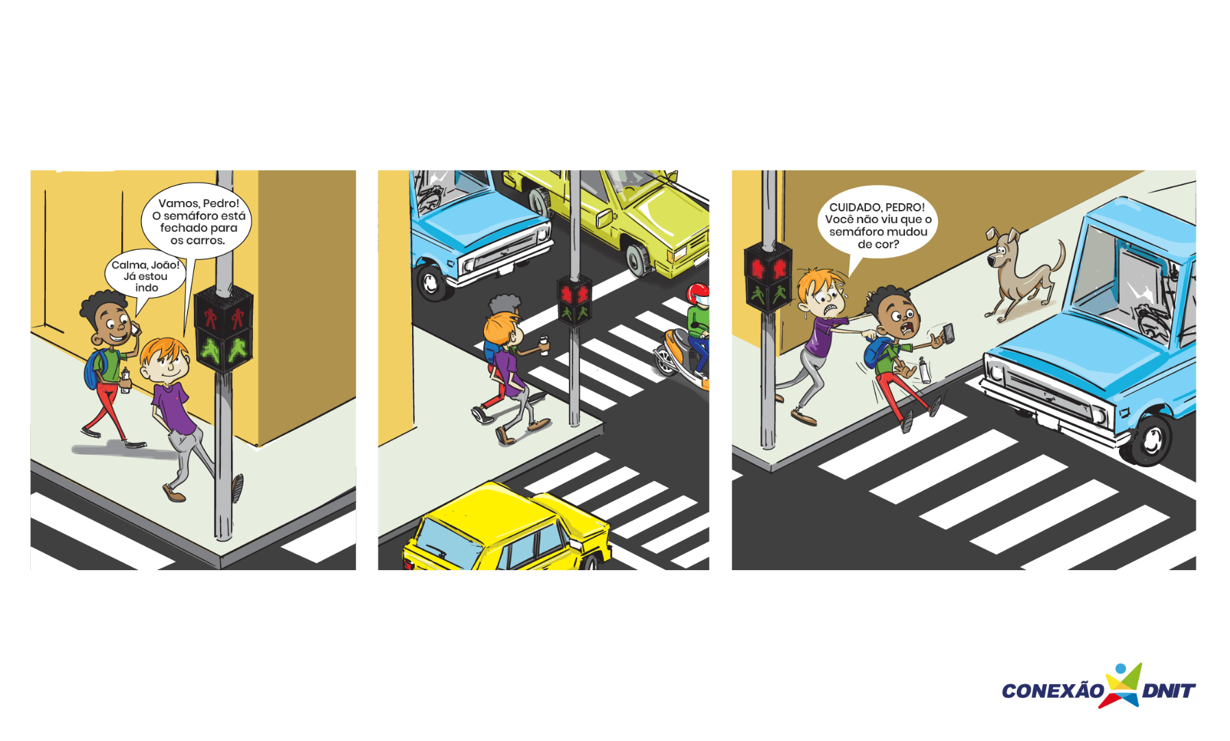 Atividades do Conexão DNIT ajudam a conscientizar alunos e pais sobre os riscos do uso do celular no trânsito