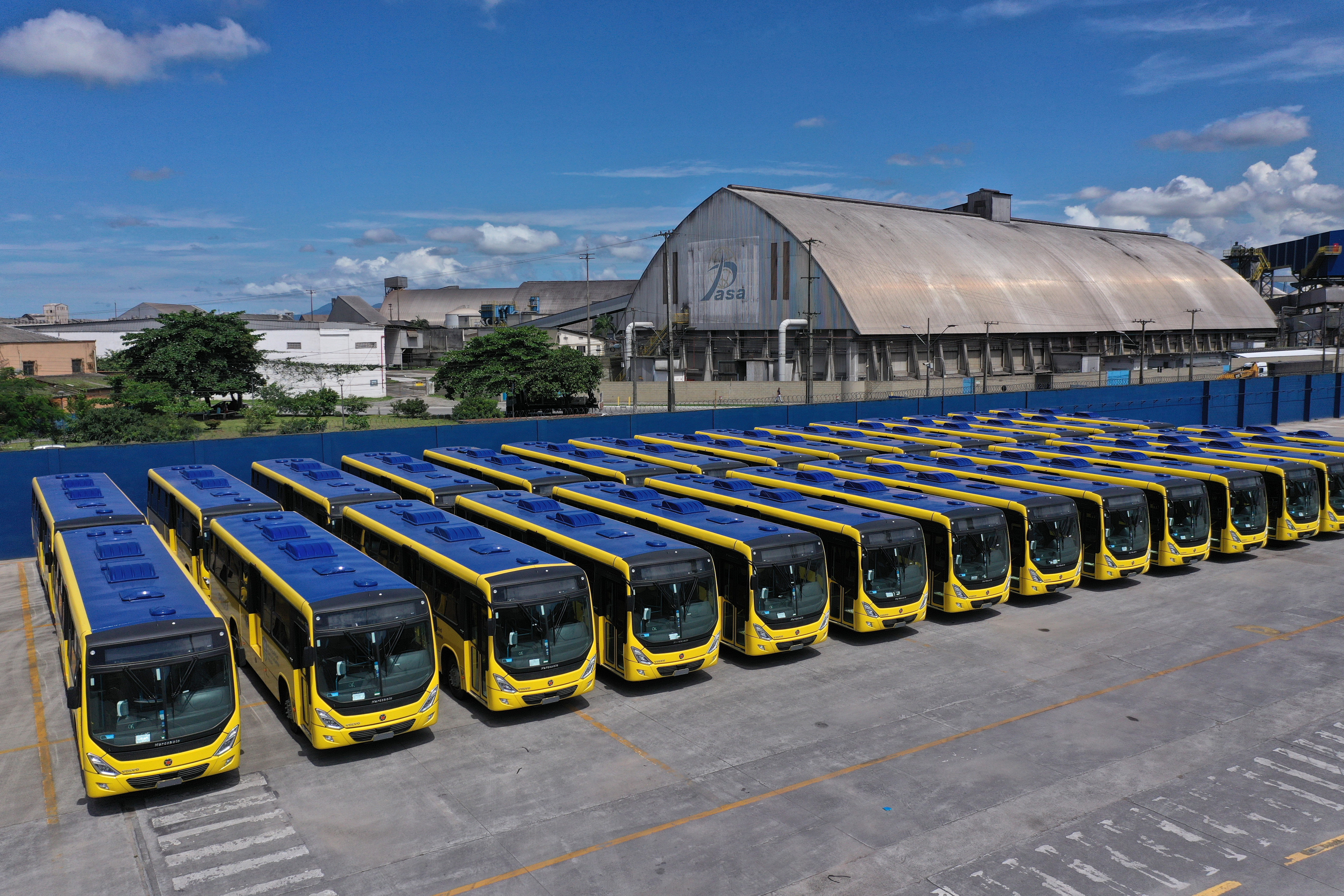 Volvo e Marcopolo embarcam ônibus para novo sistema de transporte de passageiros na Guatemala 2 Divulgacao Volvo