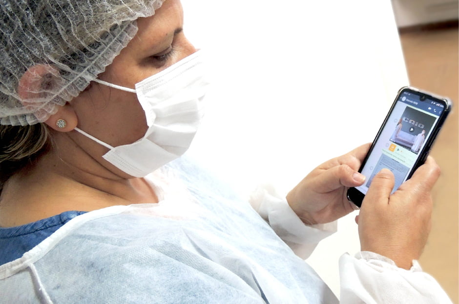 Caio é pioneira na implantação de inteligência artificial para o atendimento a colaboradores e familiares, na prevenção da Covid-19 2 covid bot site Caio