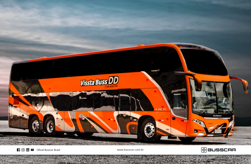 Busscar conquista certificação internacional UN-R66 para os modelos Vissta Buss DD e Vissta Buss 400