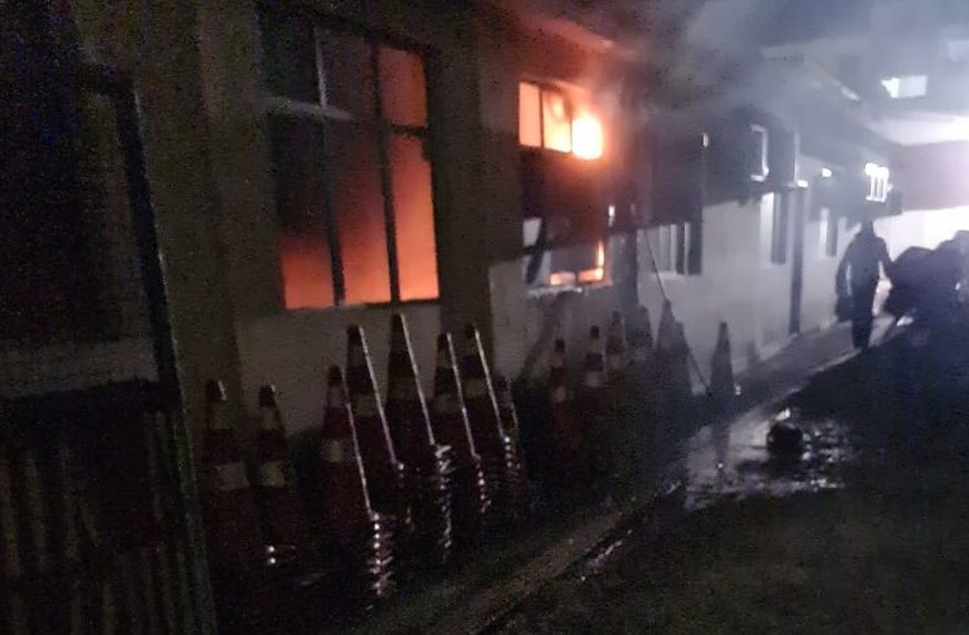 Incêndio atinge prédio da STTU em Natal