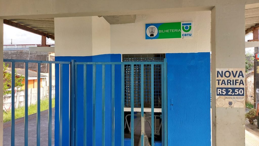 Placa bilheteria CBTU Natal