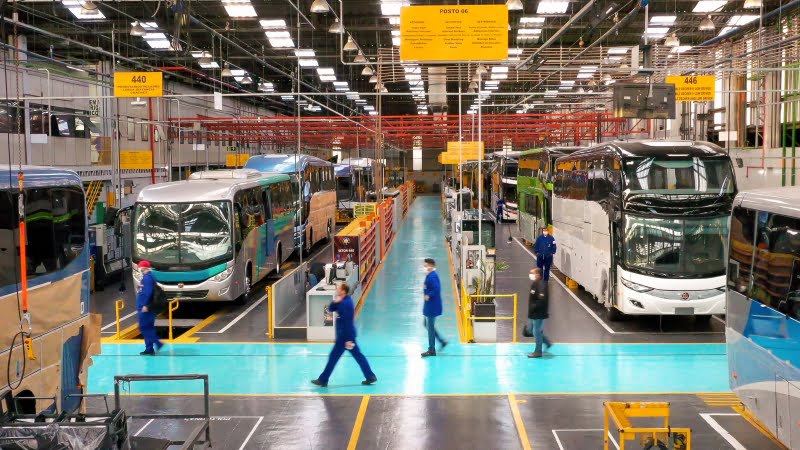Marcopolo dará férias coletivas de 30 dias em função de falta de insumos 2 MARCOPOLO DIVULGACAO JC
