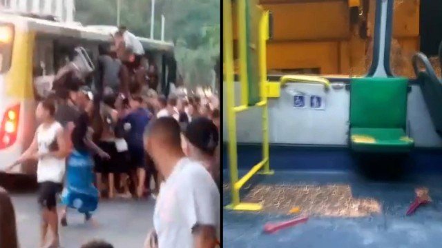 Trinta ônibus são depredados em domingo de forte calor e praias lotadas no Rio 8