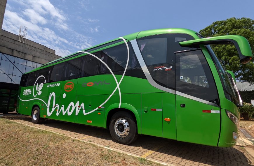 SP: Orion Transportes acrescenta em sua frota ônibus de fretamento 100% elétrico BYD