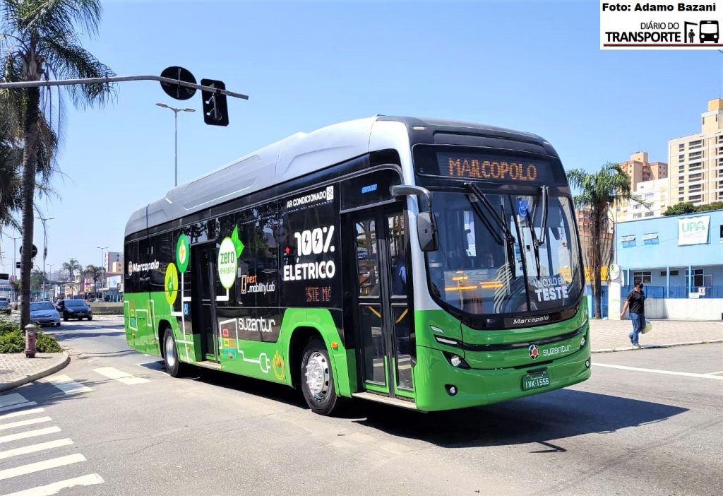 SP: Testes com ônibus elétrico da Marcopolo pela Suzantur em Santo André prosseguiram no fim de semana 3 WhatsApp Image 2021 10 23 at 12.01.33
