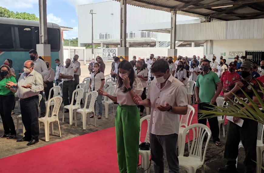 PB: Grupo A. Cândido realizou Missa de Natal restrita aos colaboradores do administrativo e manutenção em respeito aos protocolos de não aglomeração