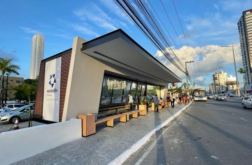 PB: Primeiro abrigo de ônibus climatizado está disponível à população de João Pessoa