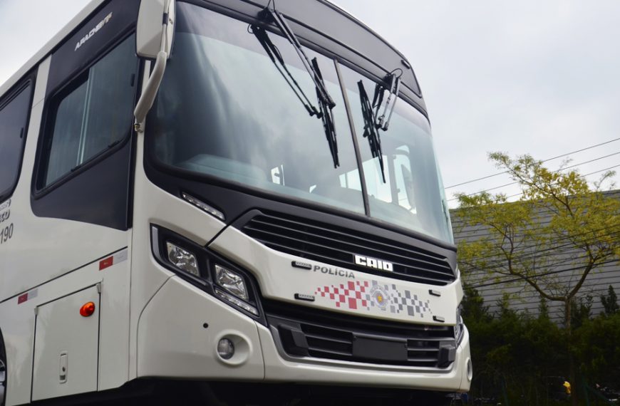 Caio fornece ônibus Apache Vip para a Polícia Militar de São Paulo