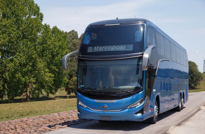 Marcopolo apresenta novo ônibus Paradiso G8 1600 LD