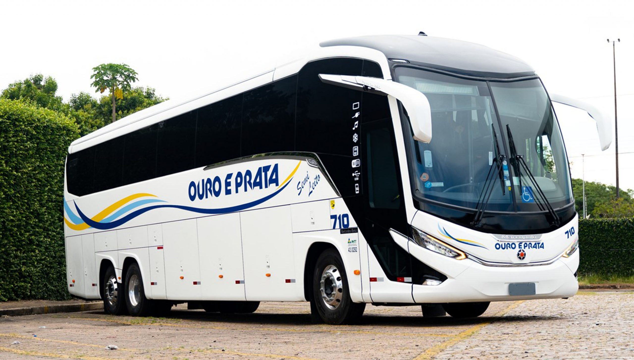 RS: Viação Ouro e Prata inova com ônibus Marcopolo Paradiso G8 1350