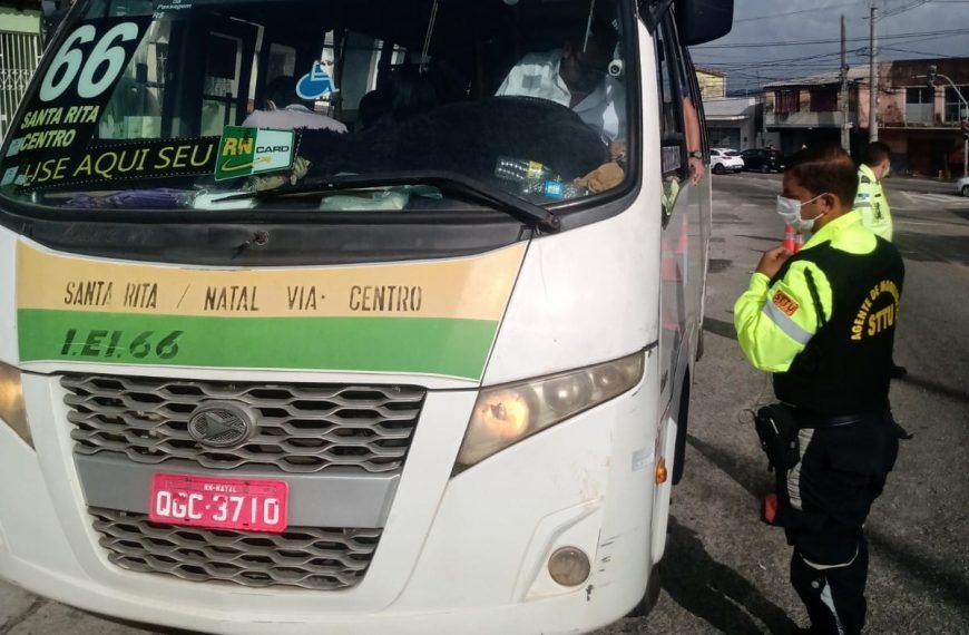 Natal: STTU realiza fiscalização para combater o transporte irregular