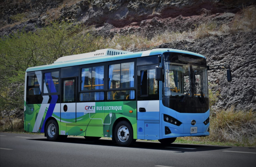 Ilhas Maurício recebem seu primeiro ônibus BYD K6 100% elétrico