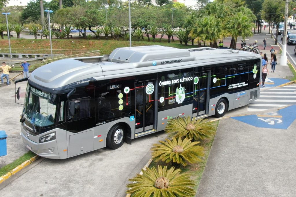 onibus eletrico Prefeitura de Suzano