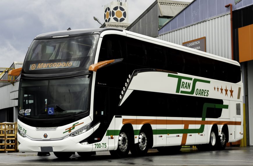 BA: Empresa TranSoares renova frota com G8 DD da Marcopolo