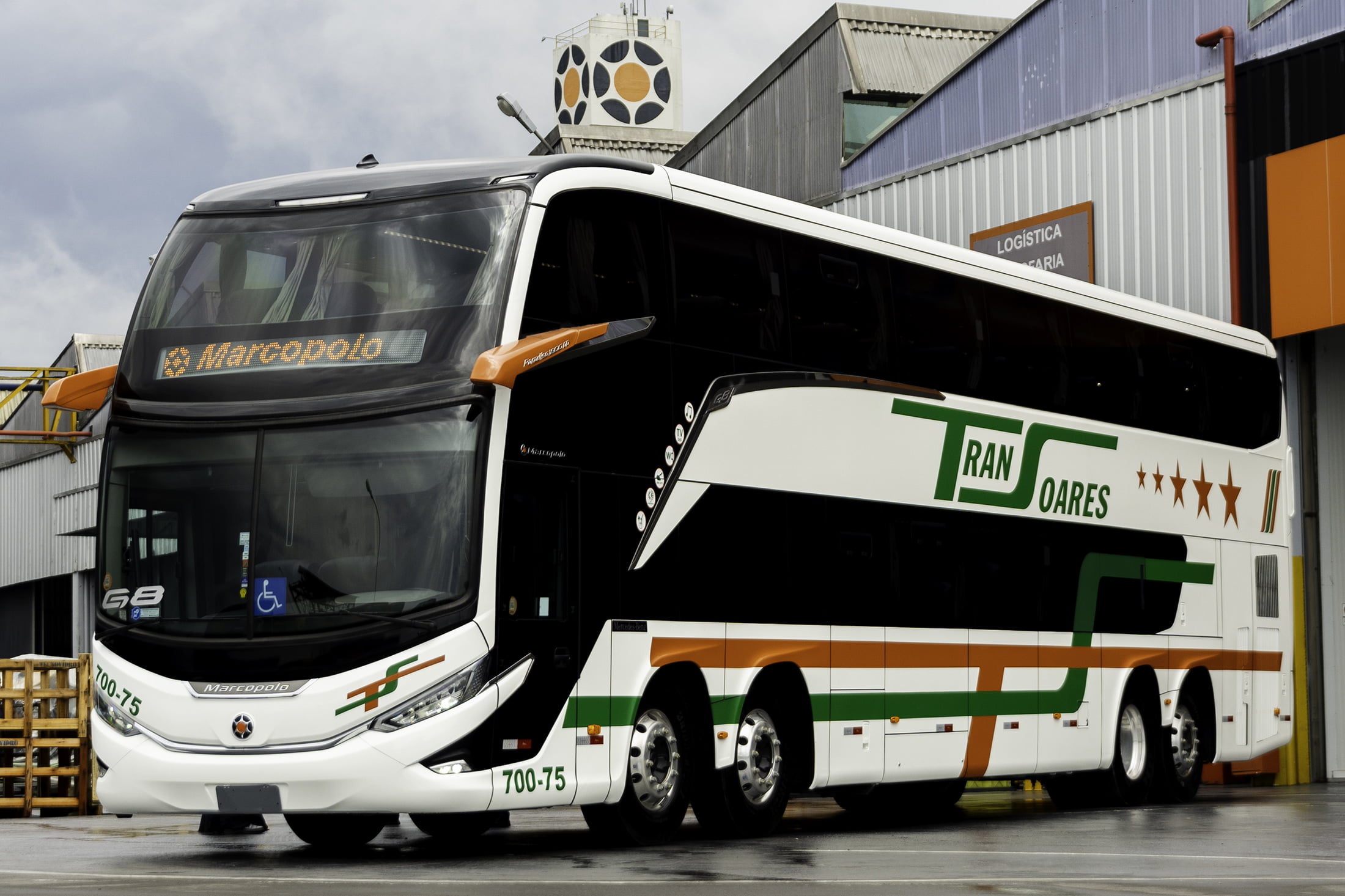 BA: Empresa TranSoares renova frota com G8 DD da Marcopolo