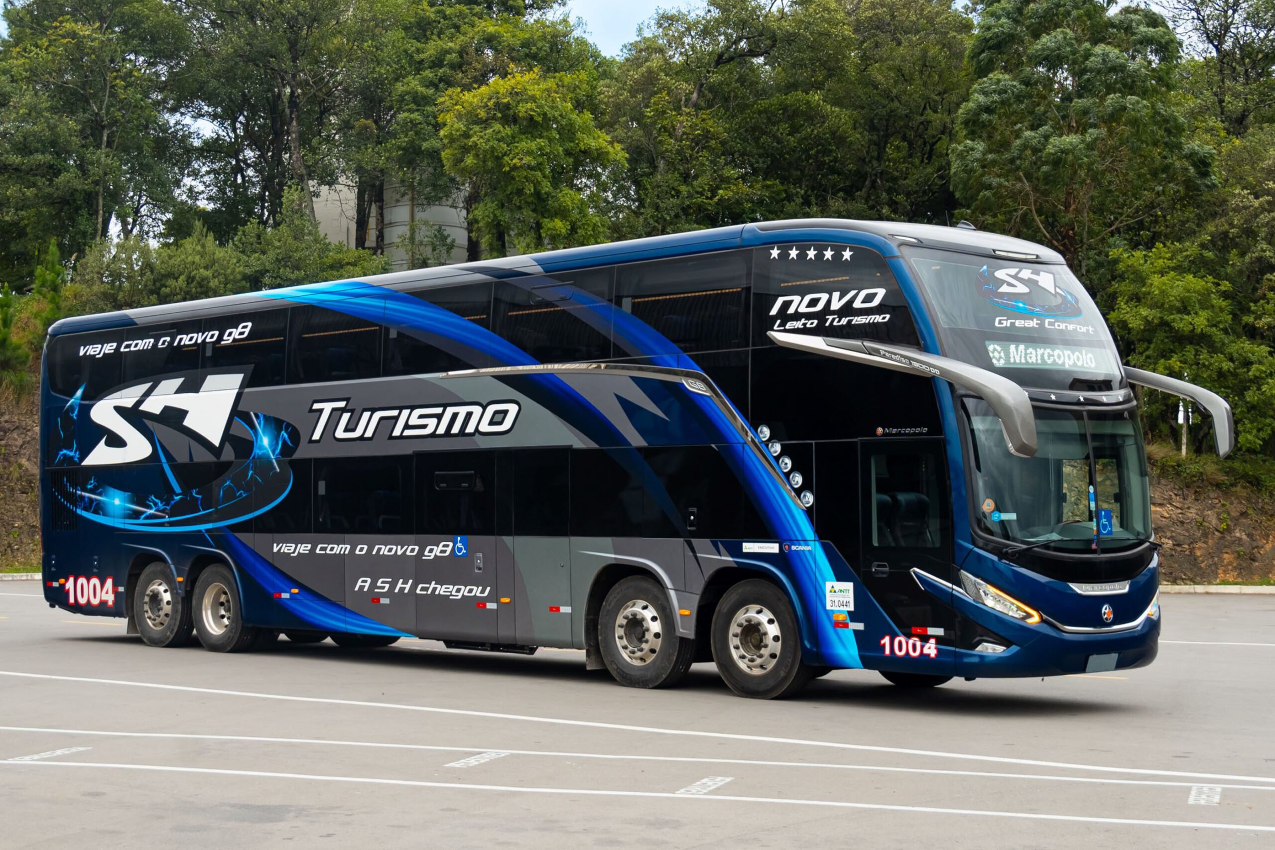 MG: Operadora SH Turismo recebe novo Marcopolo Paradiso G8 1800 DD