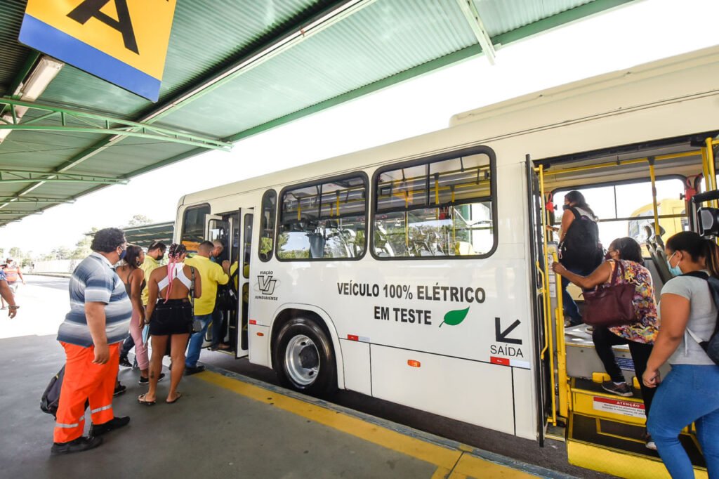 SP: Sem poluentes e mais silencioso, ônibus elétrico é aprovado por usuários em Jundiaí 2 viagem onibus eletrico 44 PMJ