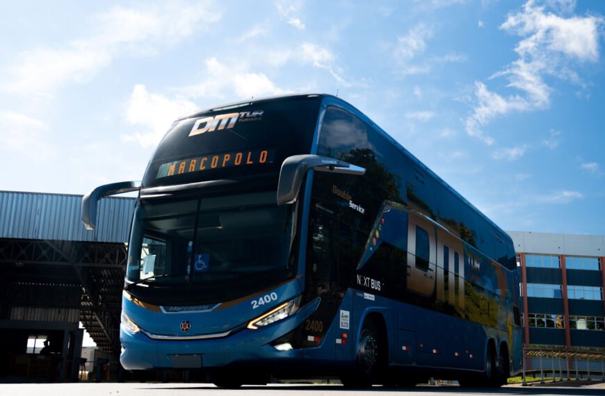 MS: DMTUR recebe seu primeiro Paradiso 1800 DD da Marcopolo