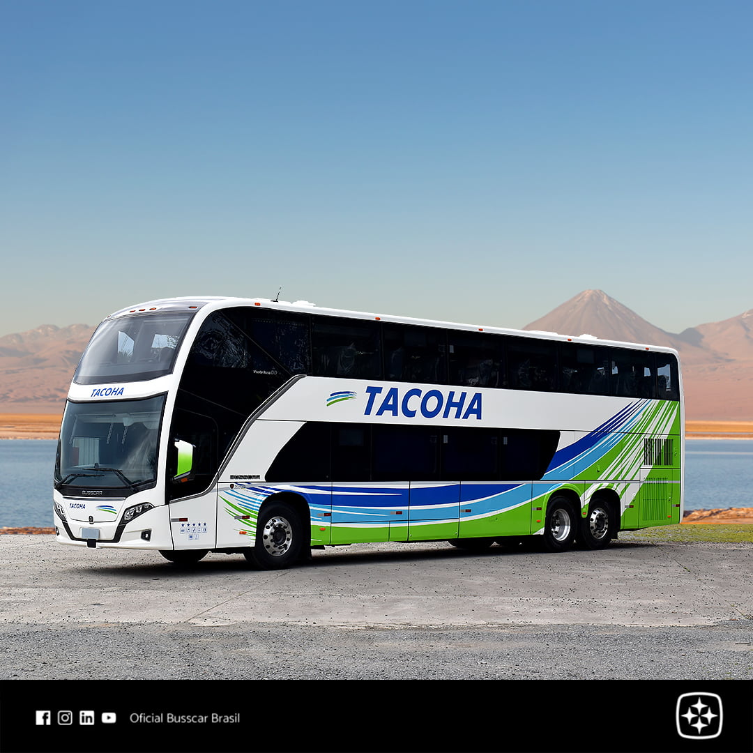 Internacional: Busscar entrega primeiros ônibus para a empresa chilena Tacoha