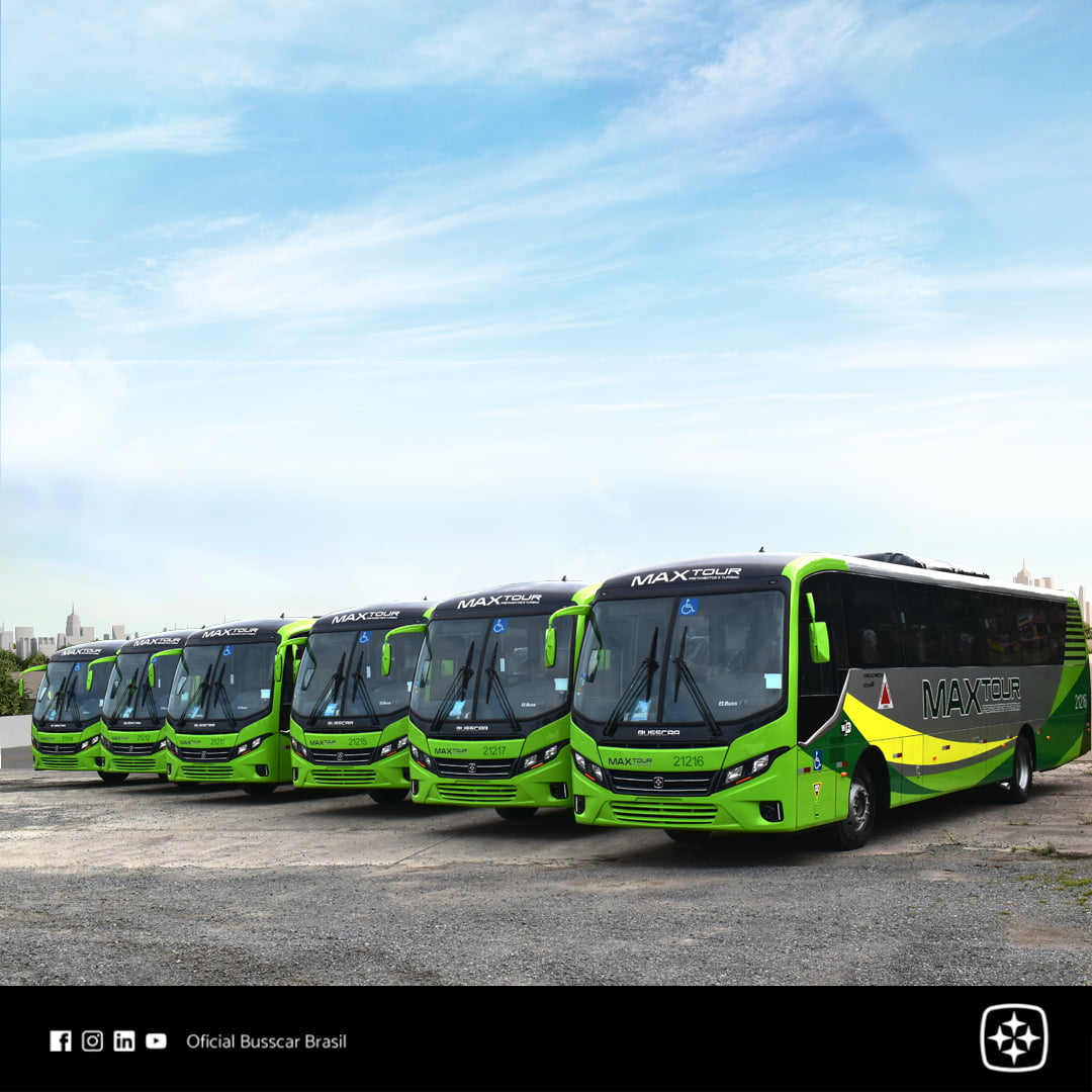 SP: Max Tour recebe 10 novos ônibus Busscar