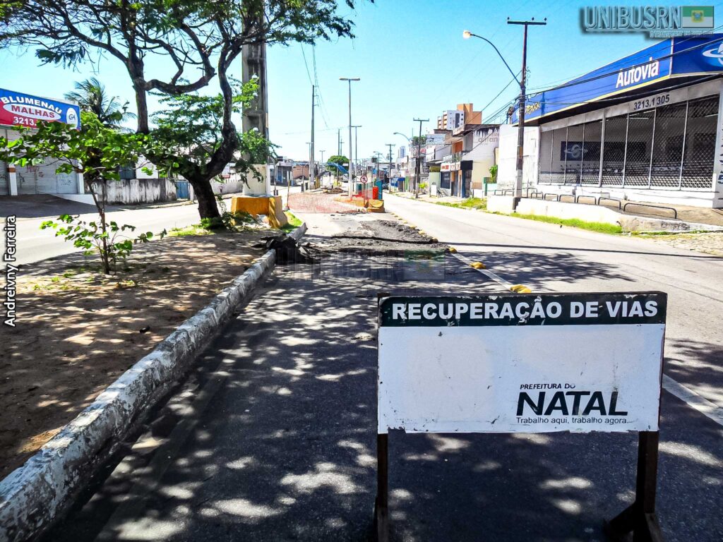 Natal fará recapeamento de vias que são itinerário de ônibus 2 Obras Andreivny