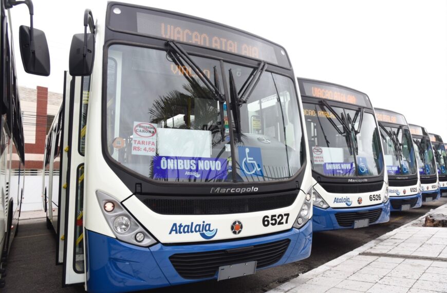 SE: Prefeito entrega mais oito novos ônibus para o transporte coletivo da Grande Aracaju