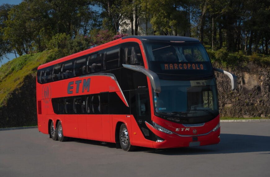 Internacional: ETM, do Chile, comemora 60 anos e renova frota com 20 ônibus Paradiso G8 1800 DD da Marcopolo