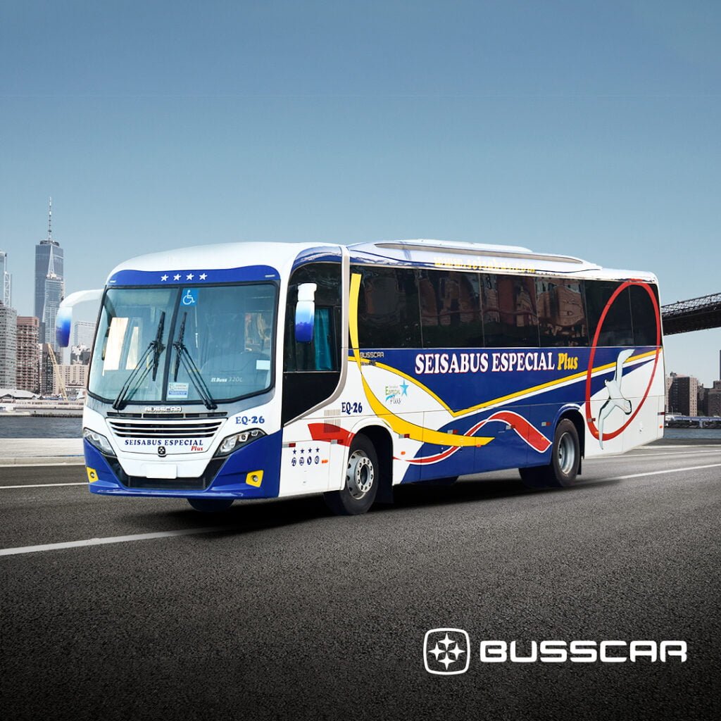Internacional: Busscar exporta El Buss 320L para El Salvador 2 Seisabus El Buss 320L