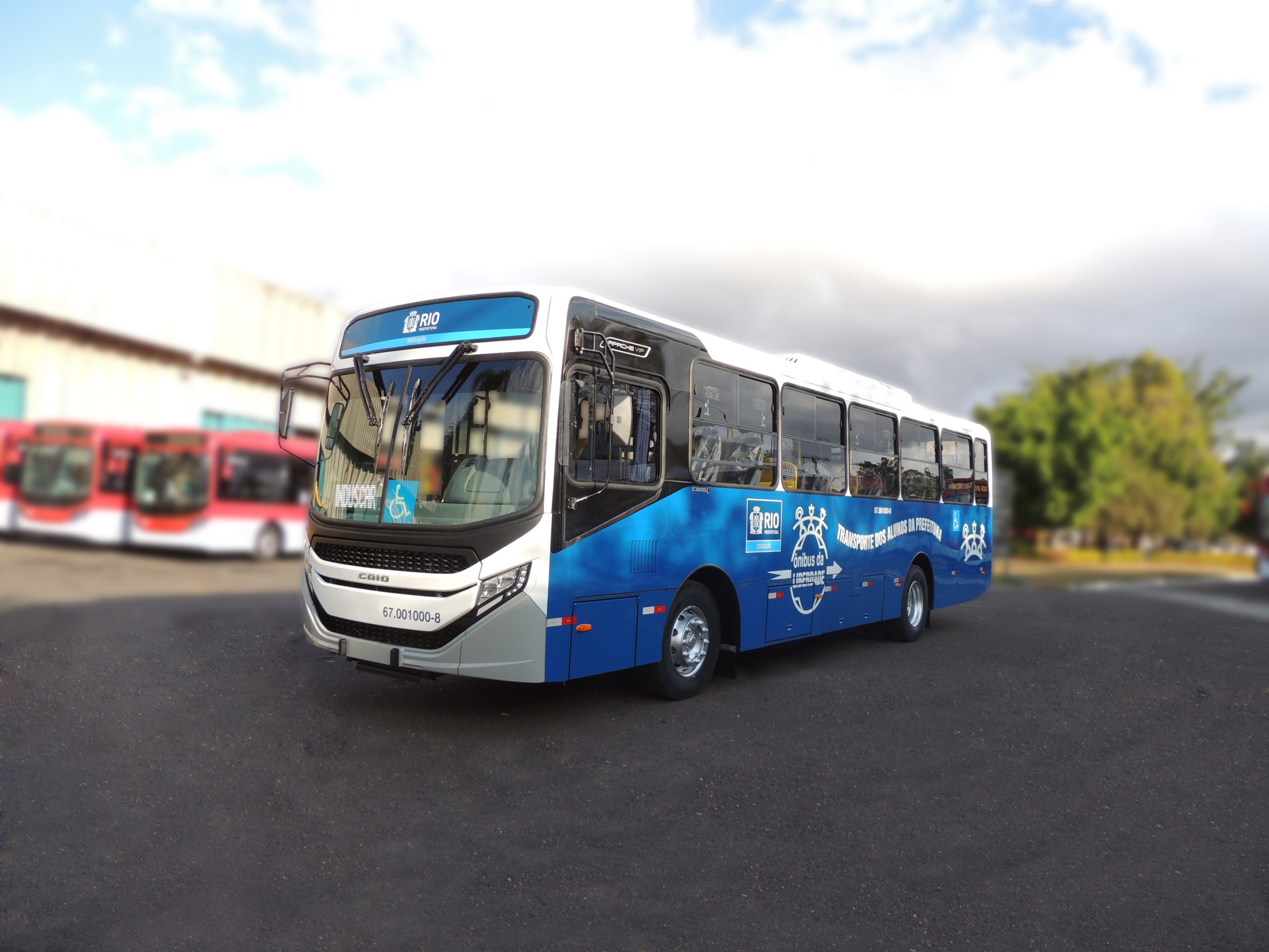 Mais unidades do Apache Vip integram a frota do transporte de alunos da rede pública de ensino do Rio de Janeiro