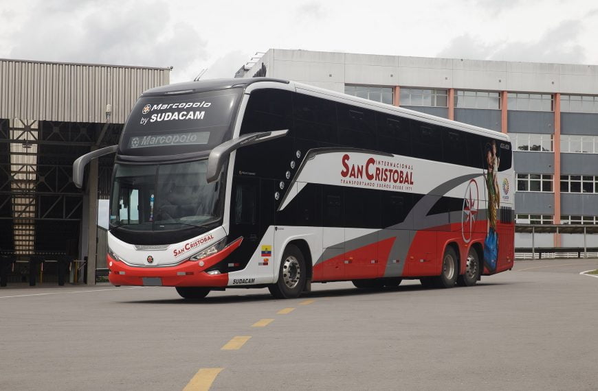 Internacional: Transportes San Cristobal recebe primeiro Marcopolo G8 DD do Equador