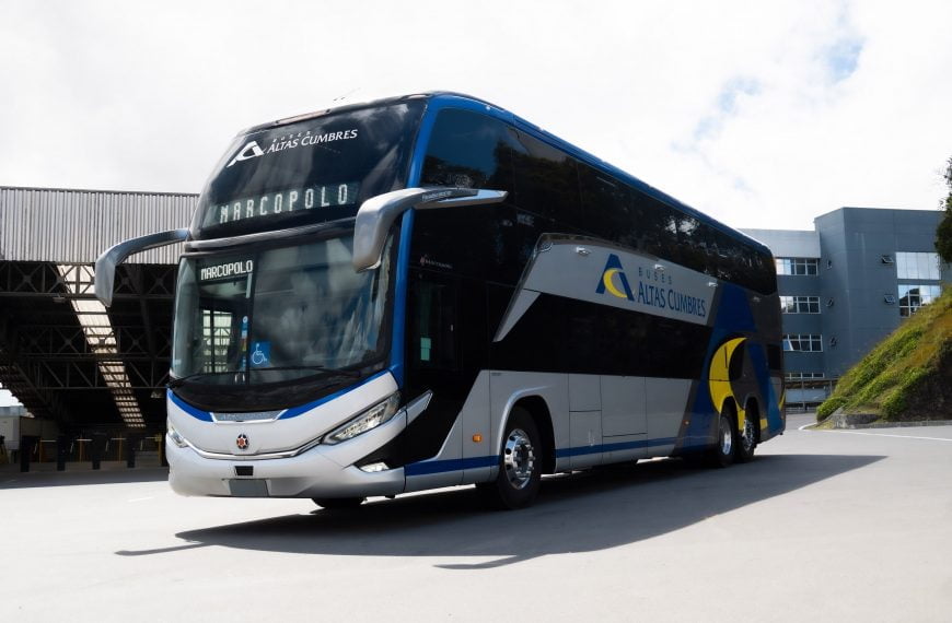 Internacional: 10 novos ônibus da linha G8 da Marcopolo são entregues para a empresa Buses Altas Cumbres, do Chile
