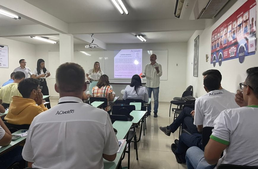 PB: Unitrans promove palestra para colaboradores sobre Janeiro Branco e reforça importância de cuidar da saúde mental