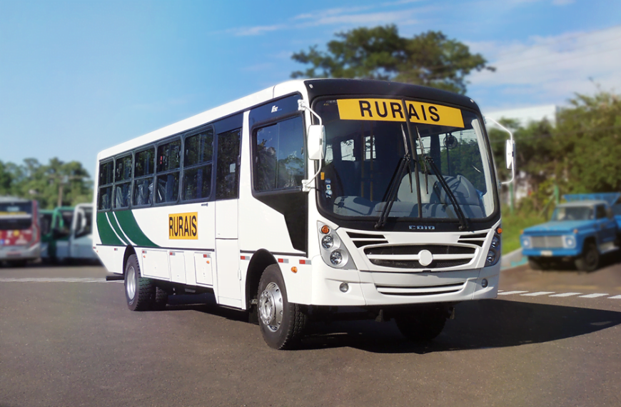 Caio fornece cinco midiônibus modelo F2500 destinados ao transporte de operadores rurais