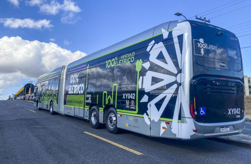 PR: Curitiba começa a testar ônibus elétricos da BYD na próxima sexta-feira