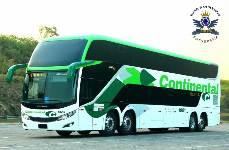 MG: Viação Continental, do Grupo Gontijo, recebe seu primeiro ônibus DD