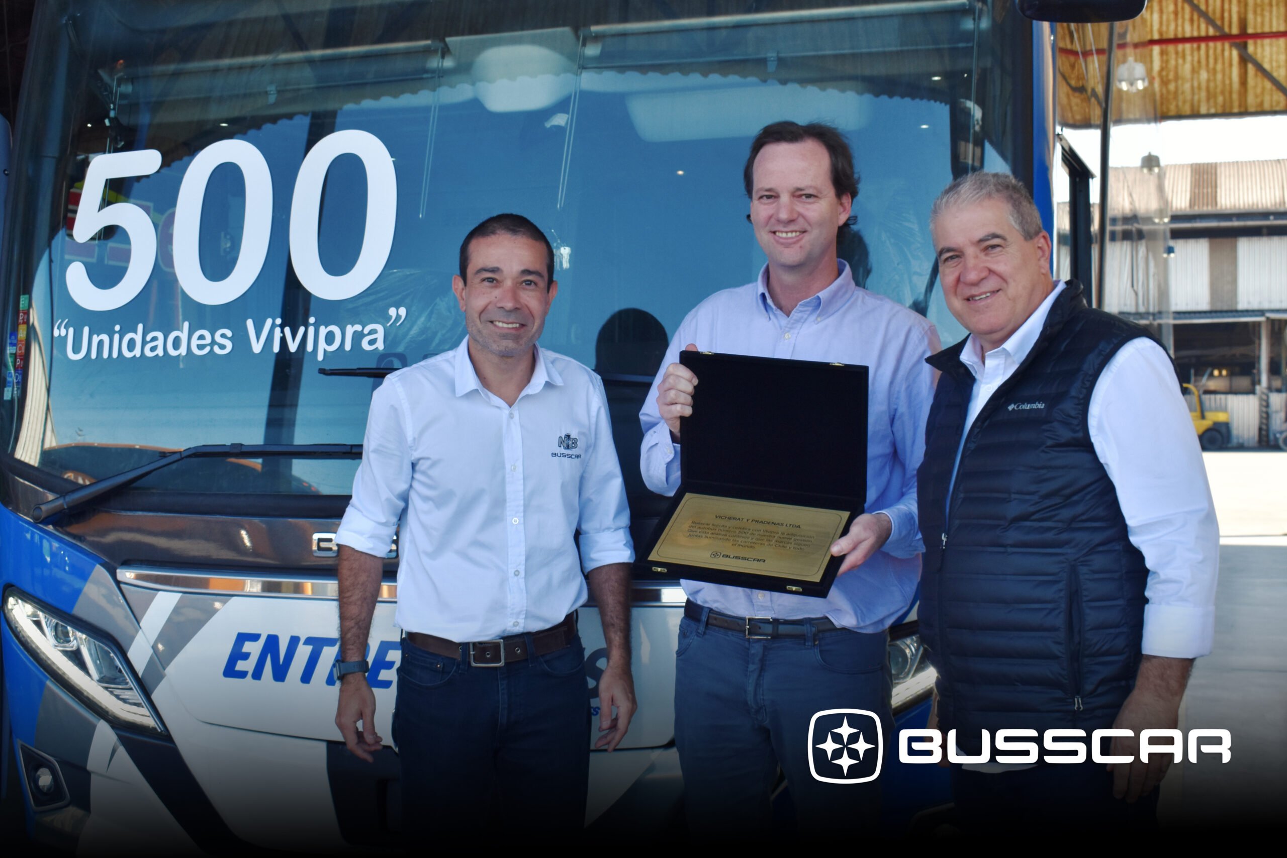 Internacional: Busscar exporta ônibus de número 500 para o Chile