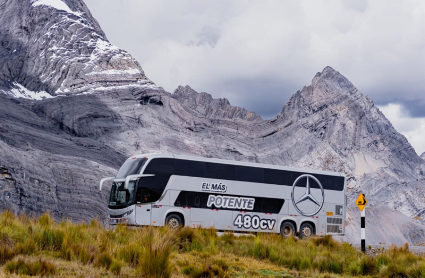 Internacional: Novos ônibus rodoviários Mercedes-Benz O 500 economizam até 10% de combustível nas elevadas altitudes dos Andes