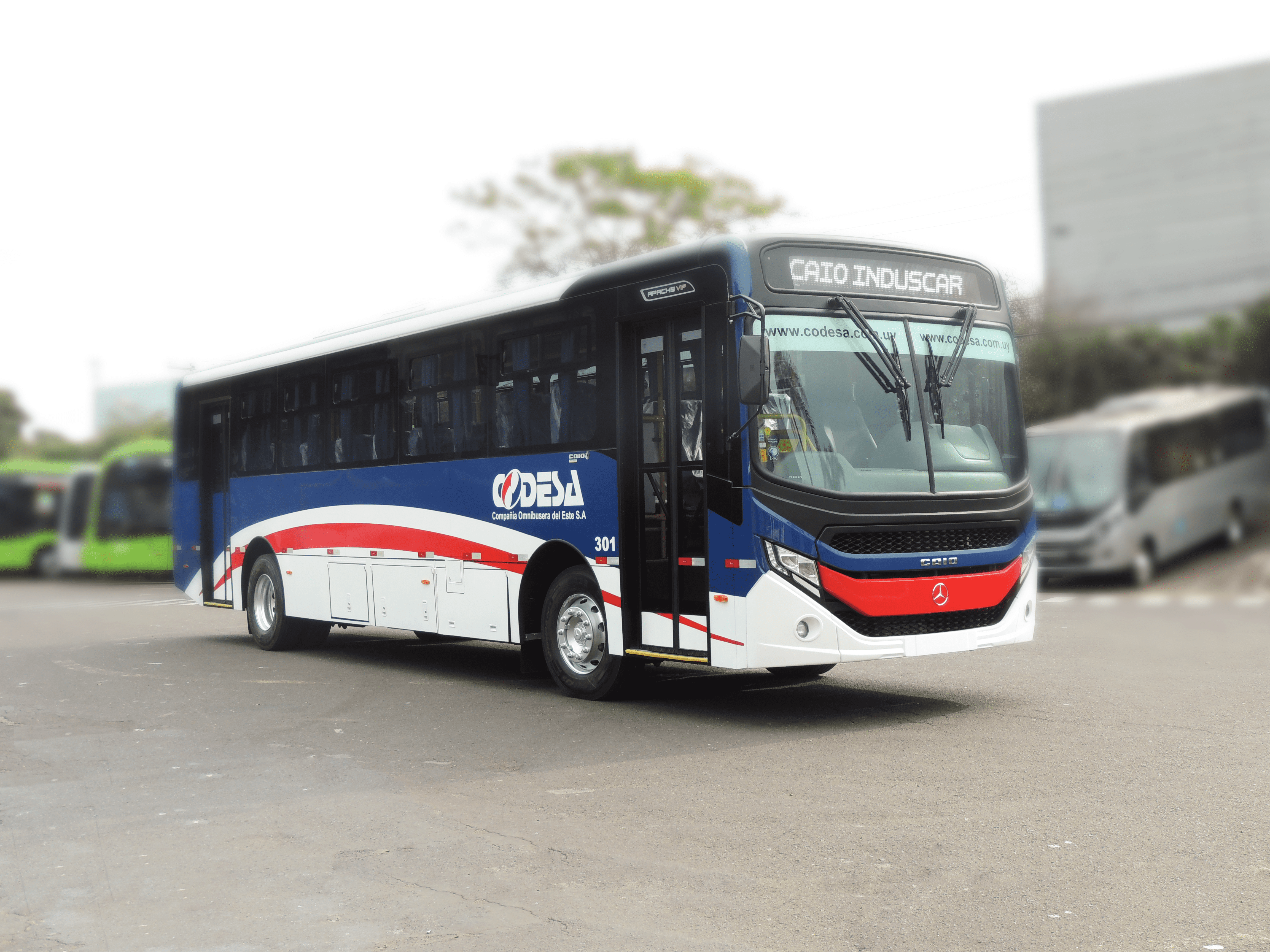 Internacional: Empresas do Uruguai recebem ônibus zero quilômetro da Caio Induscar