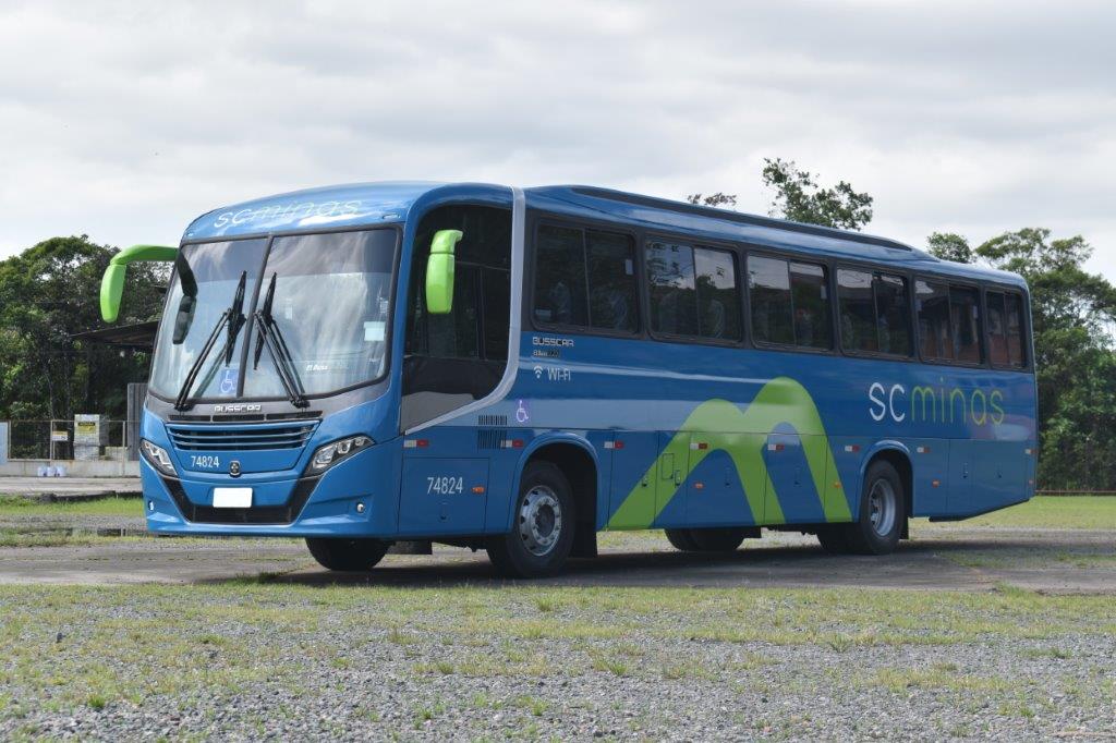 MG: SC Minas, da Viação Santa Cruz, investe no modelo El Buss 320L da Busscar 2 DSC 0854 Busscar