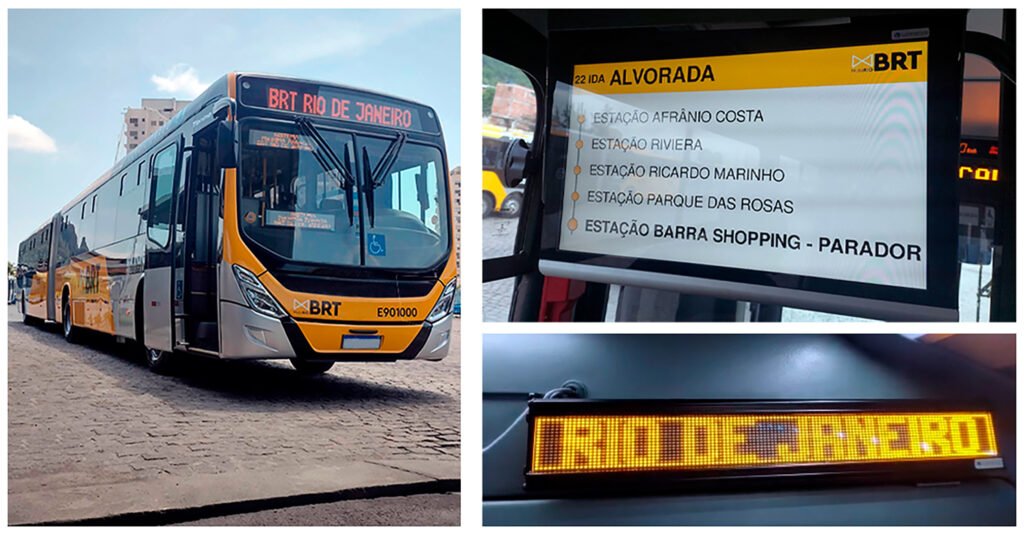 Nova tecnologia de informação ao passageiro chega aos ônibus do Rio de Janeiro e de Curitiba 4 21032024 Luminator Proxima Parada 2 Secco