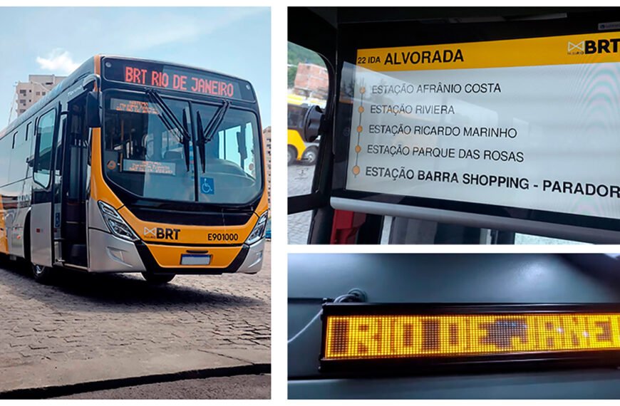 Nova tecnologia de informação ao passageiro chega aos ônibus do Rio de Janeiro e de Curitiba