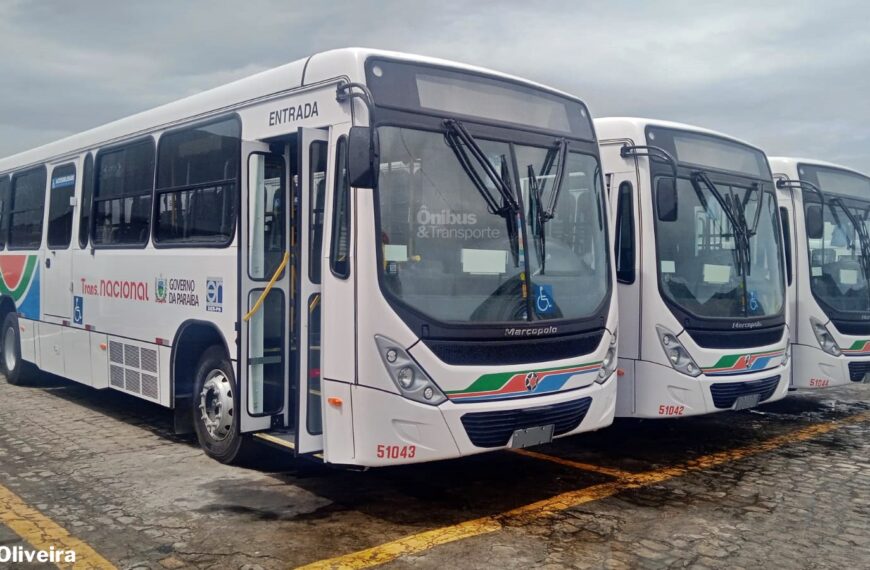 TransNacional recebe 3 ônibus novos para operação em linhas do entorno de João Pessoa