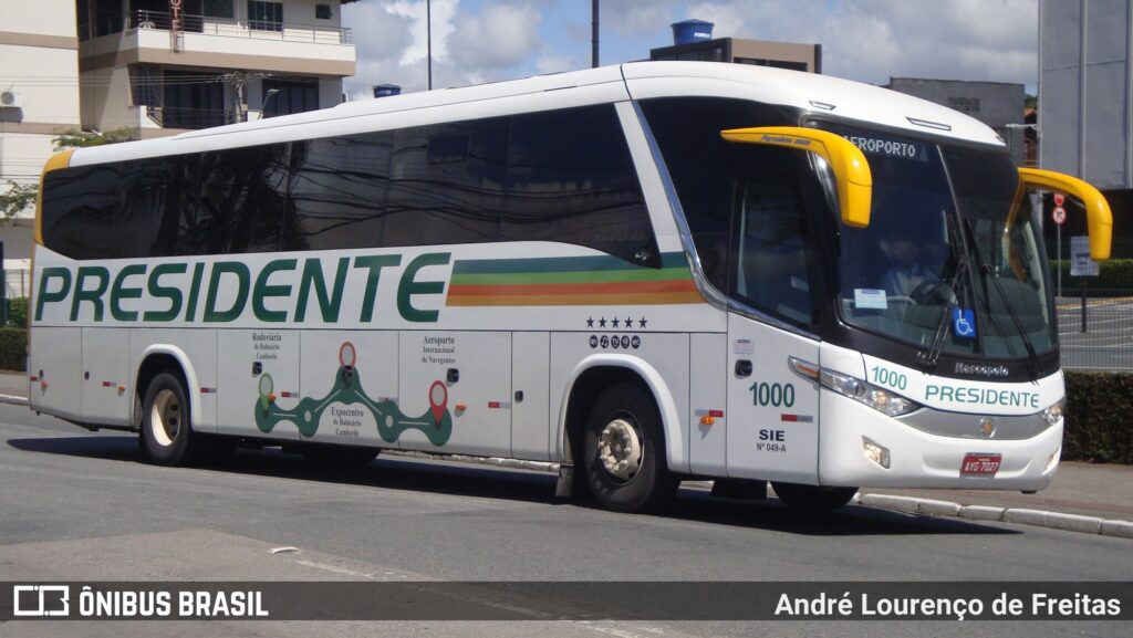 Nova linha de ônibus é criada para agilizar traslado de turistas entre Balneário Camboriú e o aeroporto mais próximo 2 Presidente 1000 OB