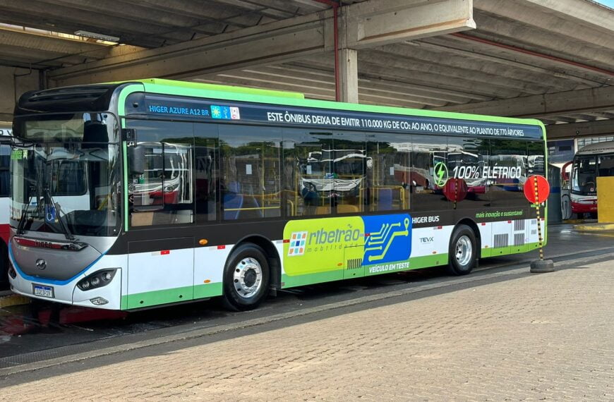 Ribeirão Preto (SP) testa ônibus elétrico da Higer Bus