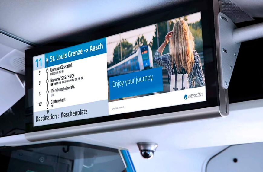 Luminator lança sistema de informação em tempo real para passageiros de ônibus na Suécia